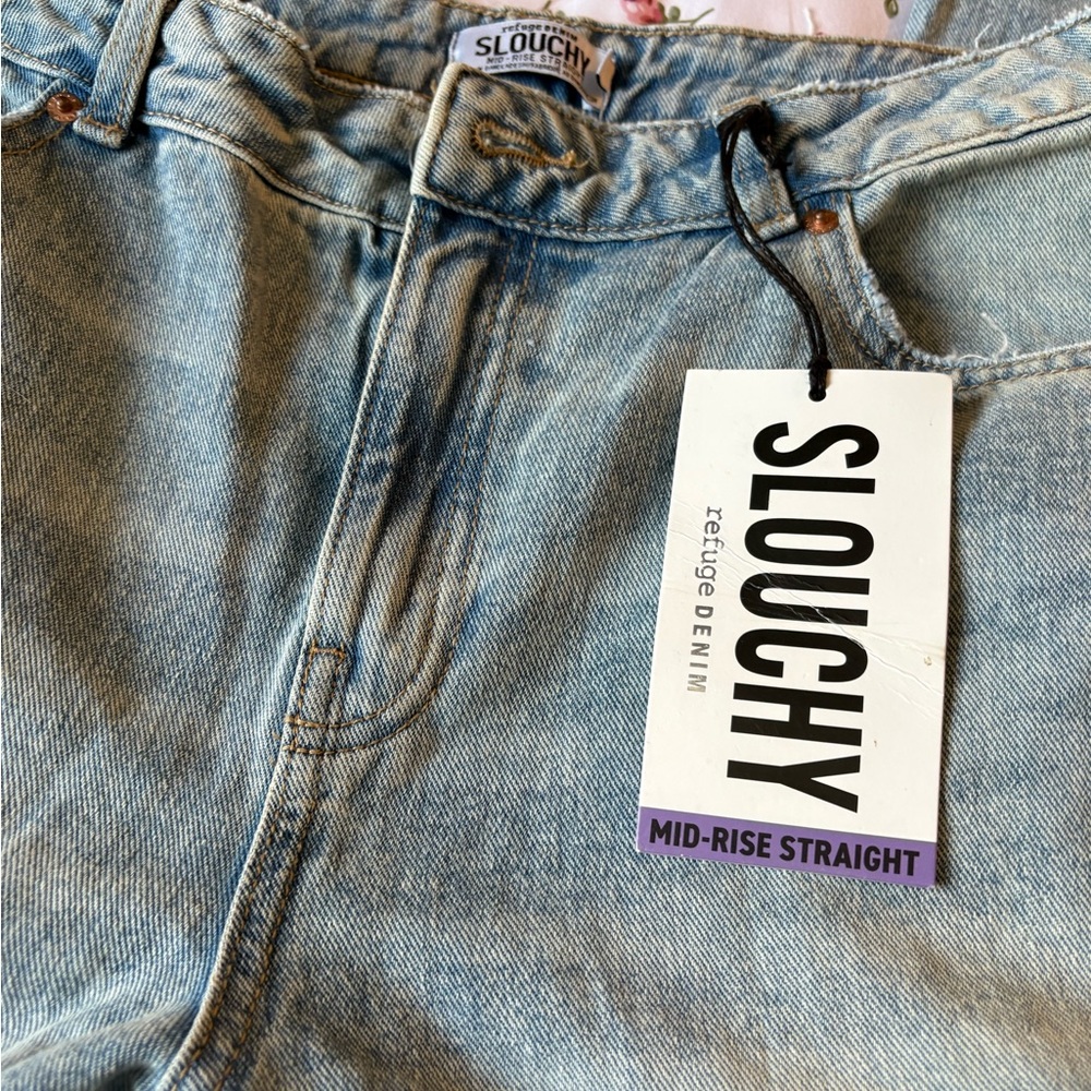 2/35$🍓⭐️ Slouchy Mid-Rise Straight Jeans